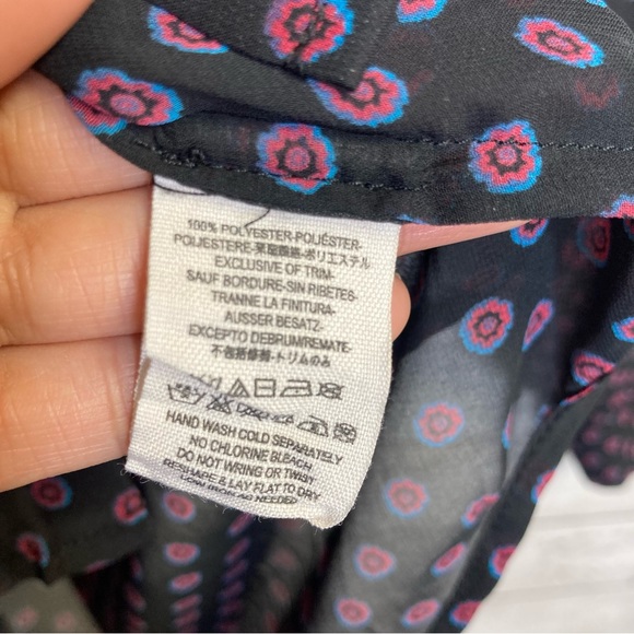 Free People Sheer Boho Button Down Blouse Size Medium - Picture 8 of 12